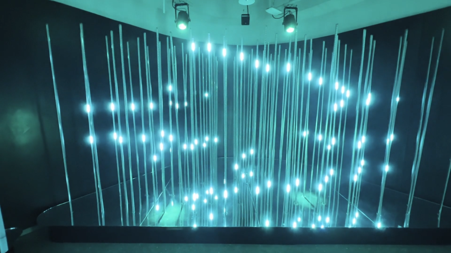 LED-volume display in an exhibition